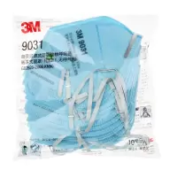 3M9032 防尘口罩骑行工业防粉尘颗粒物风沙花粉柳絮雾霾PM2.5防护口罩男女9002/9001 折叠口罩