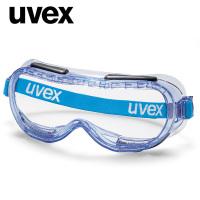 UVEX防护眼镜摩托车护目镜防雾防粉尘/防风沙/防化学液体实验室飞溅/户外骑行眼镜透明镜片