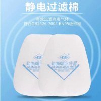梅安防毒口罩过滤棉 梯形过滤棉 防粉尘6200防毒面具过滤棉通用
