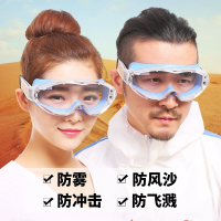梅安MA-003护目镜防风沙防雾骑行防尘防风透明男女劳保防飞溅防飞沫防护眼镜