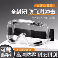 梅安MA-大风镜高清护目镜防护眼镜防飞溅防雾防风沙防飞沫防冲击劳保平光透明镜