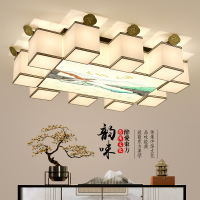 新中式吸顶灯客厅灯简约现代大气轻奢卧室灯禅意中国风创意个性家用灯具