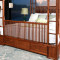 木屋子家具 红木实木床 现代新中式刺猬紫檀木双人床 1.8米婚床架子床