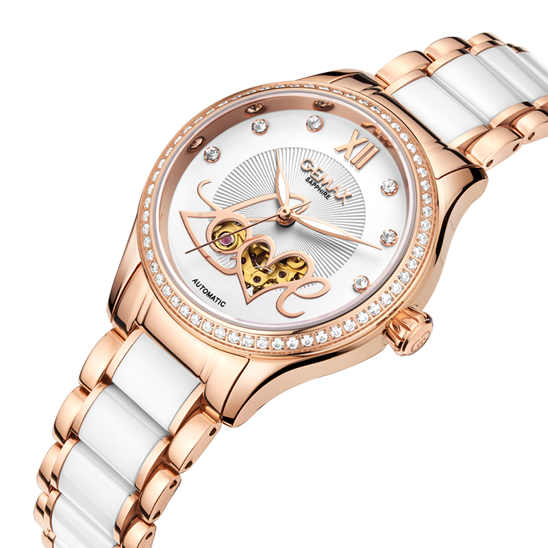 格玛仕(GEMAX)手表自动机械表女士时尚