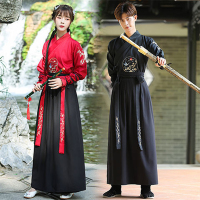 武侠风汉服女中国风交领齐腰襦裙男学生班服情侣古装日常春夏秋冬 臻依缘