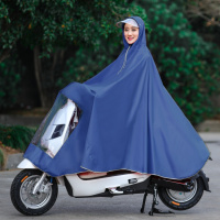 雨衣电动车雨衣摩托车成人双帽檐雨披男女单人骑行天堂雁加大雨衣威珺