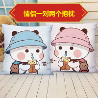 情侣抱枕沙发靠枕后背正方形椅子靠背枕头枕套飘窗靠枕床头靠垫礼澜思呢