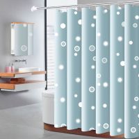 北欧浴室防水浴帘布卫生间加厚防霉沐浴隔断帘窗帘挂帘套装免打孔澜思呢