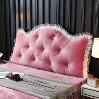 床头靠垫可爱公主靠背水晶绒靠枕双靠背榻榻米床头软包可拆洗澜思呢