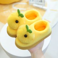 冬季儿童棉拖鞋保暖包跟居家室内F滑宝宝毛毛男女童家居毛绒棉鞋 臻依缘