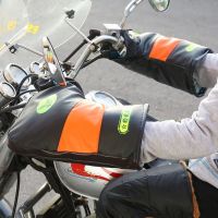 冬季摩托车把套加厚F水F寒保暖电动车把套手套男女骑行护手PU皮 臻依缘