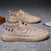 板鞋男低帮休闲小皮鞋2021新款潮流休闲百搭男鞋网红鞋子帆布鞋男 臻依缘