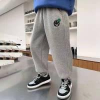 男童春秋款卫裤韩版加绒BU加绒洋气儿童休闲裤中大童宽松运动裤潮 臻依缘