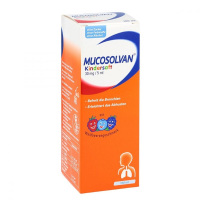 沐舒坦(Mucosolvan) 婴幼儿儿童咳嗽化痰果味糖浆 儿童果味糖浆口服液 100ml/瓶1瓶装 德国原装进口