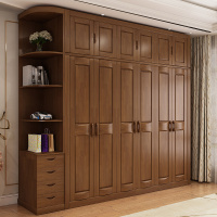 天惠子 衣柜 木质实木衣柜中式大衣柜经济型23456门木质卧室大衣橱现代简约