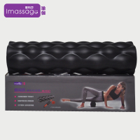 爱玛莎ImassagePU泡沫轴肌肉放松耐磨按摩滚轴1.4KG经络健身瑜伽柱筋膜狼牙棒普拉提滚筒瑜伽健康架