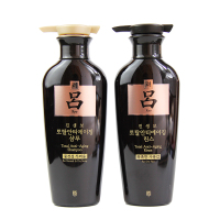 韩国 黑吕 臻参葆凝时焕活洗发水 两洗一护三件套中干性用400ml*3 受损发质 成人 柔顺