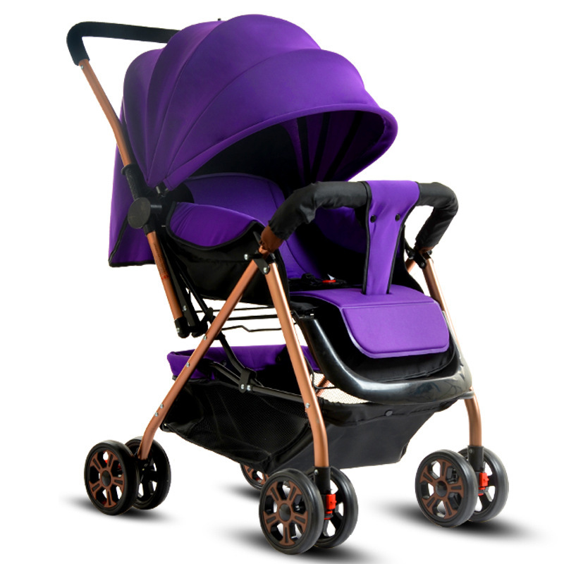 welebao唯乐宝婴儿推车高景观双向可坐可躺轻便婴儿车可折叠宝宝童车