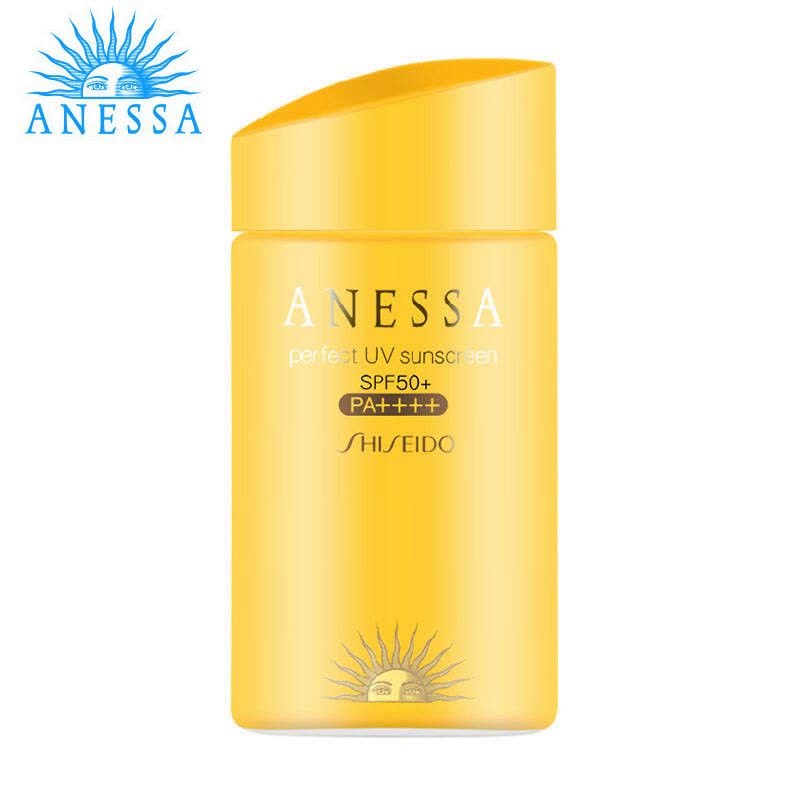 [日本进口]资生堂 anessa安热沙/安耐晒 SPF50+ 防水防晒霜/乳防晒喷雾 新版金色60ML图片