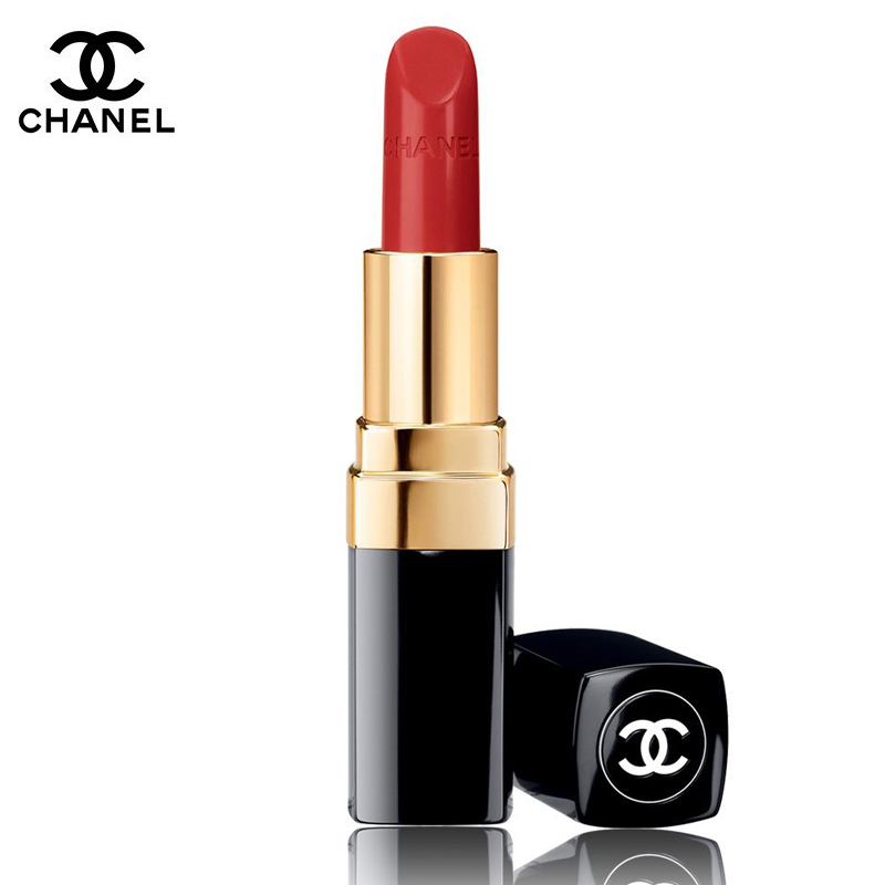 Chanel/香奈儿全新rouge coco可可小姐唇膏口红3.5g 444#正红色 广告色