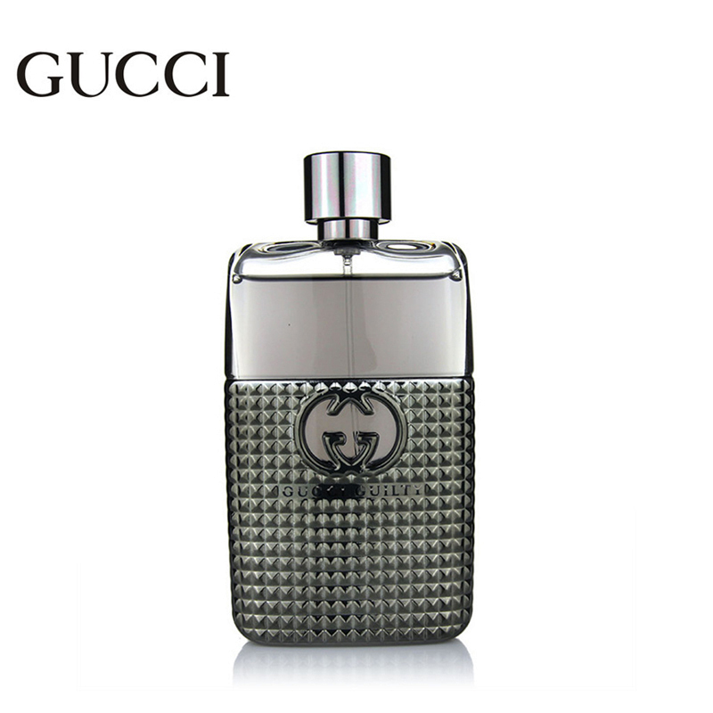 Gucci古驰Guilty studs罪爱铆钉限量版淡香水EDT 男士罪爱铆钉香水90ml 情人节生日礼物