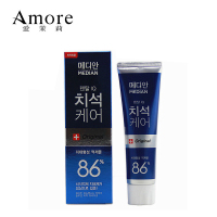 Amore 爱茉莉麦迪安86%蓝色洁白牙膏120g 清新口气 韩国进口