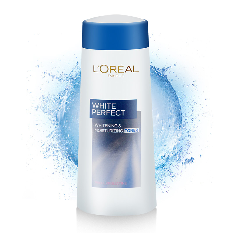 LOREAL 欧莱雅 完美雪颜三重美白保湿女士爽肤水200ml 深层补水保湿控油柔肤化妆水 清爽滋润淡斑祛黑色素