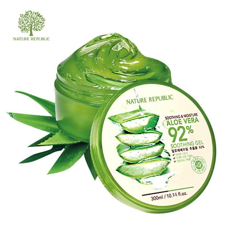 韩国Nature Republic 韩国自然乐园芦荟胶面膜 芦荟舒缓保湿凝胶 300ml