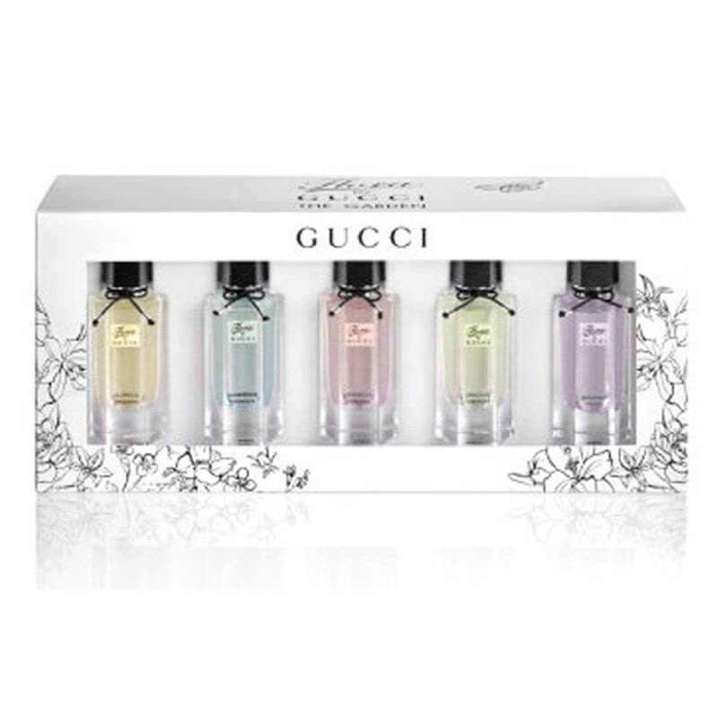 法国古驰(GUCCI)古琦 Flora花之舞花园系列 清新调女士淡香水Q版 5件礼盒套装5*5ml图片