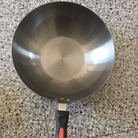 电磁炉煤气炉通用熟铁锅炒锅圆底无涂层加厚锅具炒菜锅-直径30