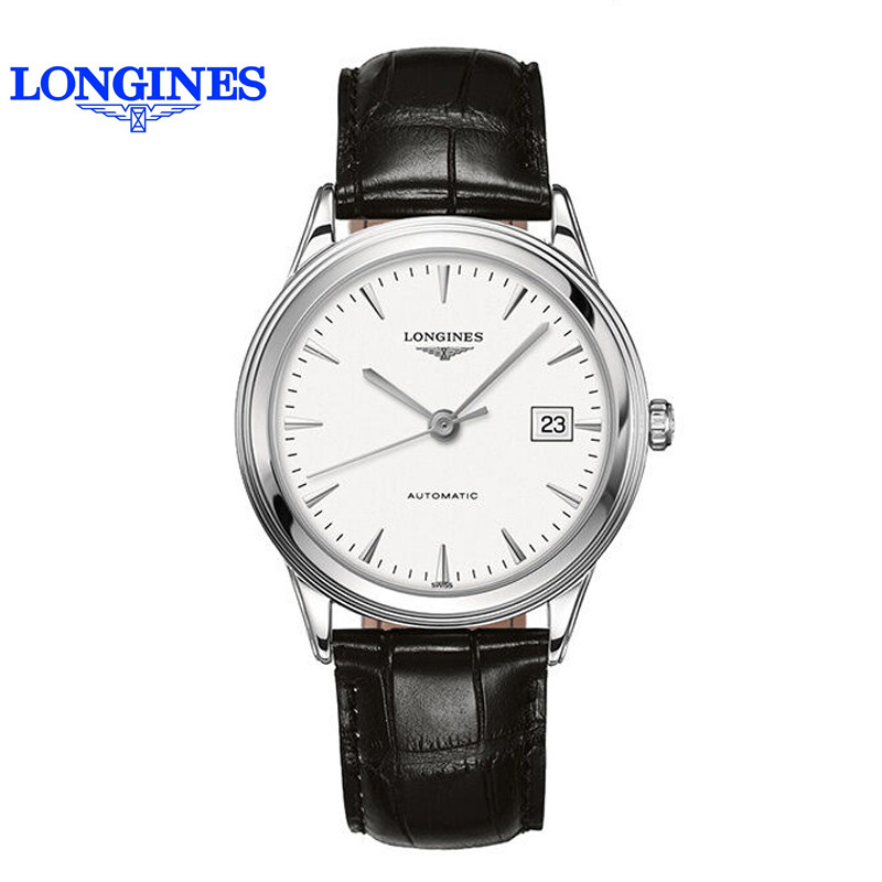 浪琴(Longines)瑞士手表 军旗系列男表 自动机械 时尚男表 钢带 皮带 休闲 正装男士手表 38.5mm表盘