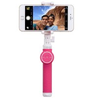 摩米士(MOMAX) 蓝牙自拍杆 旅游自拍神器 一体式折叠自拍杆苹果三星安卓手机Selfie Hero 70CM粉色