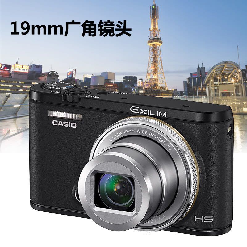 卡西欧(CASIO) EX-ZR5100自拍神器美颜数码相机蓝牙WiFi 黑色图片