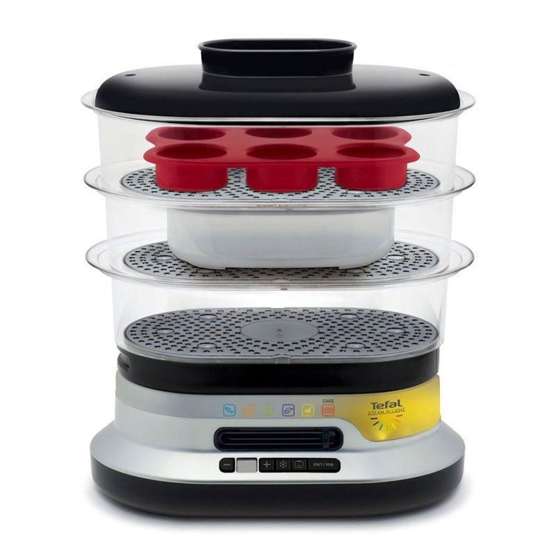 特福(Tefal )家用多功能电蒸锅 三层折叠可拆式电蒸锅 VC3008 900W 10L
