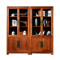 摩纳小镇 新中式红木书柜 刺猬紫檀实木玻璃柜 书房书架展示柜家具