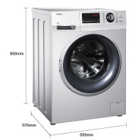 海尔 (Haier) XQG80-BX12636 8公斤变频滚筒洗衣机（银灰色）