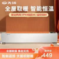 先锋(SINGFUN)取暖器踢脚线DTJ-T5家用2200W远程遥控电暖气智能定时速热电暖器支持倾倒断电暖风机恒温省