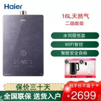 海尔(Haier)燃气热水器16L家用水伺服恒温家用速热变频智能分段密闭稳燃舱 五分段燃烧 JSQ31-16FA05U1