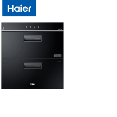 海尔(Haier)嵌入式消毒柜100升 家用碗柜厨房小型碗筷光波巴氏纯物理消毒 消毒碗柜 奶瓶消毒 双二星级 12LCS