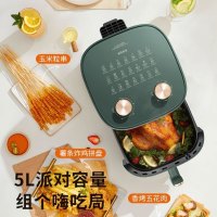 九阳(Joyoung)空气炸锅大容量家用5L全自动空气炸锅免翻面空气炸锅不用翻面空气炸锅智能触屏多功能炸薯条机V521