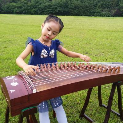 艺海韵古筝初学入门成人考级专业演奏乐器嵌彩贝筝荷塘清韵儿童款包邮送全套配件