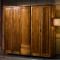 龙森家具 实木乌金木衣柜五门带抽实木储物柜衣橱卧室婚房家具