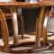 龙森家具 乌金木餐桌圆餐桌椅组合 现代简约实木餐桌圆桌餐厅家具