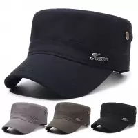 男士平顶帽棒球帽春夏季户外运动遮阳防晒平顶休闲棒球帽太阳帽