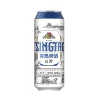 青岛啤酒TSINGTAO足球罐啤酒10度500m罐+白啤11度500ml*12罐(2020版)组合装