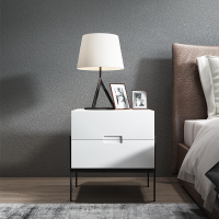 楚梵 床头柜 现代简约轻奢INS网红床头柜 意式烤漆收纳柜角柜储物柜
