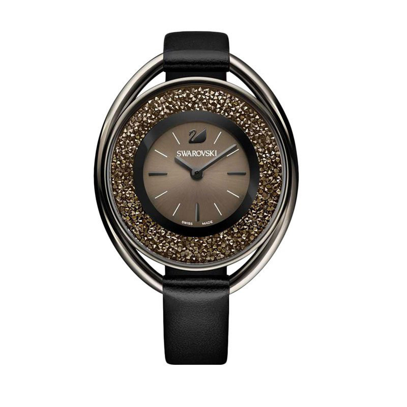 施华洛世奇swarovski女表皮带圆盘时尚水晶女士石英腕表5158517等