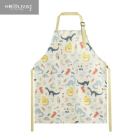 可莉允儿童围裙卡通绘画画罩衣宝宝吃饭围兜幼儿园小孩围衣美术家用护衣