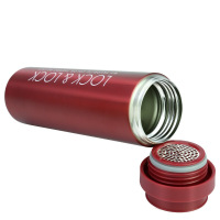 乐扣乐扣（LOCK&LOCK）便携情侣杯 304不锈钢马克保温保冷杯350ml 红色 LHC9016R 简约真空保温杯