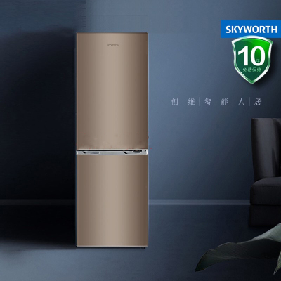 创维(Skyworth)典雅棕 188升两门三温区电冰箱 家用小型冷藏冷冻冰箱